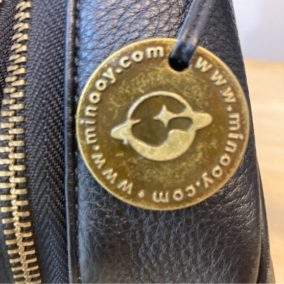 Minooy Black Leather “Naya” Crossbody Bag - Picture 6 of 15